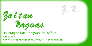 zoltan magvas business card